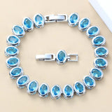 925 Sterling Silver Small Round Green Created Emerald Bracelet Health Fashion  Jewelry For Women Free Jewelry Box SL125