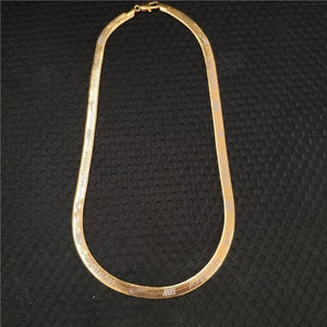 2019 new herringbone chain blade HERRINGBONE NECKLACE blade chain flat herringbone clavicle necklace necklace