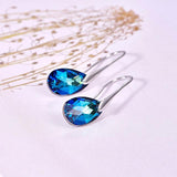 Water Drop Earrings For Women New Fashion Crystals From SWAROVSKI Silver Color Pendant Dangle Earrings Wedding Jewelry Girl Gift