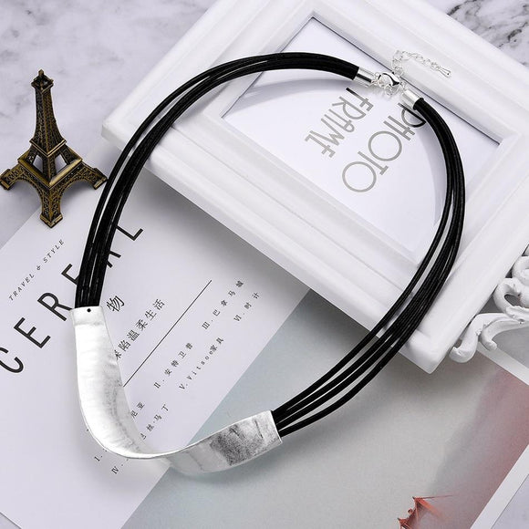 Women's Leather Chokers Necklace Vintage Statement Necklaces $ Pendants Women Fashion Jewelry collares mujer kolye bijoux LG547