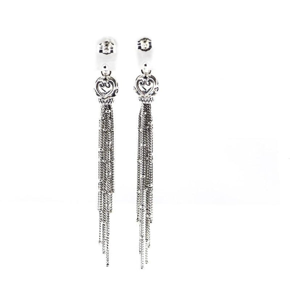 Enchanted Tassels Drop Earrings 925 Sterling Silver Jewelry Drop Earrings For Woman Wedding Fashion Elegant Earrings