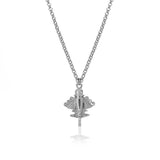 Ancient Aliens Aircraft Flyer Jet-9 Pendant Necklace Gold Stainless Steel Chain