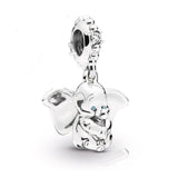 925 Sterling Silver Lion Princess Monkey Mickey Mouse Ear Hat & Friends Charm Dangle Bead Fit Original  Bracelet Jewelry