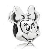 925 Sterling Silver Lion Princess Monkey Mickey Mouse Ear Hat & Friends Charm Dangle Bead Fit Original  Bracelet Jewelry