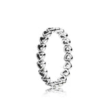 16 Style 1 Pcs Women 925 Sterling Silver Heart Crown Bowknot Rings Jewelry for Women