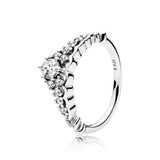 16 Style 1 Pcs Women 925 Sterling Silver Heart Crown Bowknot Rings Jewelry for Women