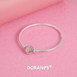 2020 Fine Jewelry DORANPS silver 925 bead charm bracelet women chains bangle Jewelry Making