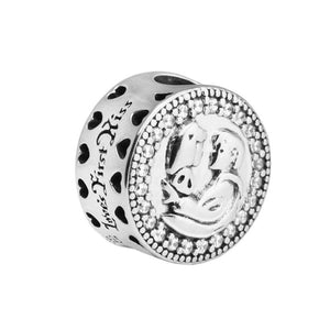 100% 925 Sterling Silver Jewelry Fits Silver Charms Bracelets DIY Jewelry Snow White 80th Anniversary Charms Wholesale New