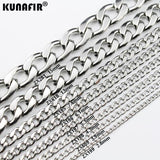 Cuba chain stainless steel necklace 3mm-15mm NK Figaro chain fashion Jewelry man male necklace chains 5pcs-100pcs