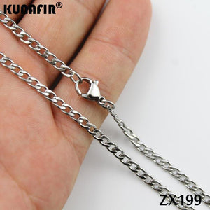 Cuba chain stainless steel necklace 3mm-15mm NK Figaro chain fashion Jewelry man male necklace chains 5pcs-100pcs