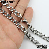 Cuba chain stainless steel necklace 3mm-15mm NK Figaro chain fashion Jewelry man male necklace chains 5pcs-100pcs