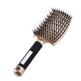 5 Color Women Hair Scalp Massage Comb Bristle Nylon Hairbrush Wet Curly Detangle Hair Brush for Salon Hairdressing Styling Tools