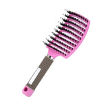 5 Color Women Hair Scalp Massage Comb Bristle Nylon Hairbrush Wet Curly Detangle Hair Brush for Salon Hairdressing Styling Tools