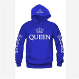 Spring New Women/Men Hoodies King Queen Printed Sweatshirt Lovers Couples Hoody Sweatshirt Casual Pullover Sportswear Tracksuits