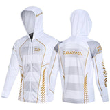 Daiwa Clothes Fishing Shirt Jacket Ice Silk Quick Dry Sports Clothing Sun Protection Face Neck Anti-uv Breathable Fishing Hooded