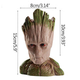 Strongwell Flowerpot Baby Groot Pen Pot Holder Plants Flower Pot Cute Action Figures Toys for Kids Gift Desktop Decoration