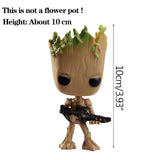 Strongwell Flowerpot Baby Groot Pen Pot Holder Plants Flower Pot Cute Action Figures Toys for Kids Gift Desktop Decoration