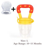 Baby Food Feeder Pacifier Fresh Fruit Feeder Infant Teething Toy Nibbler Teether Pacifier Safe Silicone Pacifier for Baby S M L