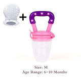 Baby Food Feeder Pacifier Fresh Fruit Feeder Infant Teething Toy Nibbler Teether Pacifier Safe Silicone Pacifier for Baby S M L