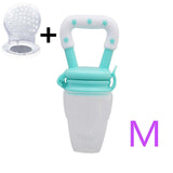 Baby Food Feeder Pacifier Fresh Fruit Feeder Infant Teething Toy Nibbler Teether Pacifier Safe Silicone Pacifier for Baby S M L