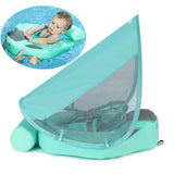 Baby Infant Non-Inflatable Float Lying Swimming Ring Children Waist Float Ring Floats Pool Toys Swim Trainer Sunshade Swim Ring