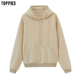 toppies womens tracksuits hooded sweatshirts 2020 autumn winter fleece oversize hoodies solid color jackets