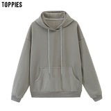 toppies womens tracksuits hooded sweatshirts 2020 autumn winter fleece oversize hoodies solid color jackets