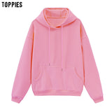 toppies womens tracksuits hooded sweatshirts 2020 autumn winter fleece oversize hoodies solid color jackets