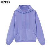 toppies womens tracksuits hooded sweatshirts 2020 autumn winter fleece oversize hoodies solid color jackets