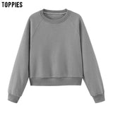 toppies womens tracksuits hooded sweatshirts 2020 autumn winter fleece oversize hoodies solid color jackets