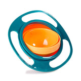 Universal Gyro Bowl Practical Design Children Rotary Balance Novelty Gyro Umbrella 360 Rotate Spill-Proof Solid Feeding Dishes