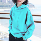 2020 New Plus velvet Basic Hoodies For Women Leisure Female winter Solid Colour Casual SweatshirtHip Pop Tops