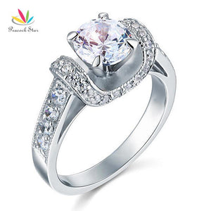 Peacock Star 1.25 Carat Solid 925 Sterling Silver Wedding Promise Engagement Ring CFR8037