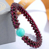 KYSZDL Hot Sale High quality Natural garnet bracelet fashion women crystal bracelet jewelry gifts