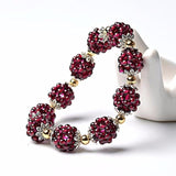 KYSZDL Hot Sale High quality Natural garnet bracelet fashion women crystal bracelet jewelry gifts