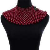 12 Colors Chunky Statement Necklace For Women Bib Collar Choker Pearl Necklace Maxi Jewelry Fashion Big Jewelry Gift kolye