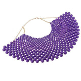 12 Colors Chunky Statement Necklace For Women Bib Collar Choker Pearl Necklace Maxi Jewelry Fashion Big Jewelry Gift kolye