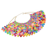 12 Colors Chunky Statement Necklace For Women Bib Collar Choker Pearl Necklace Maxi Jewelry Fashion Big Jewelry Gift kolye