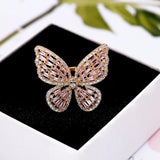 Luxury Butterfly Rings For Women Gold Silver Color Alloy Engagement Wedding Party Female Finger Ring Fashion Jewelry anillos