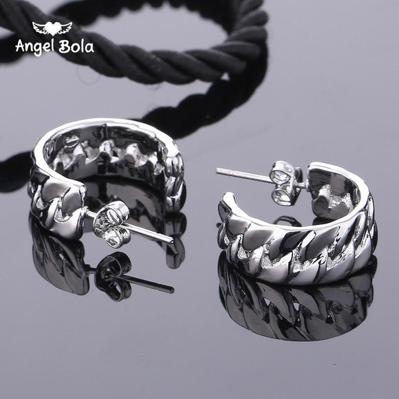 2019 Pendientes Luxury Sliver Plated Earrings Tire Pattern Studs Buddha Earrings Women Brincos Er1227-7 Drop Shipping